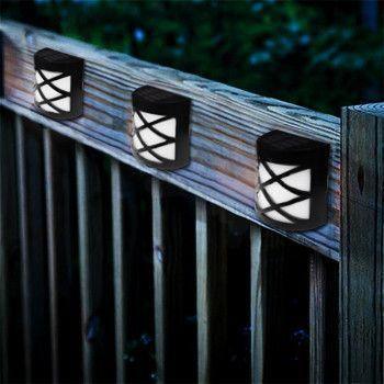 Luz LED de Parede para Jardim com Painel Solar - Eletroxpress