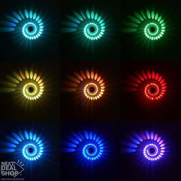 2 Peças de Luzes Decorativas de Parede em Espiral - Eletroxpress