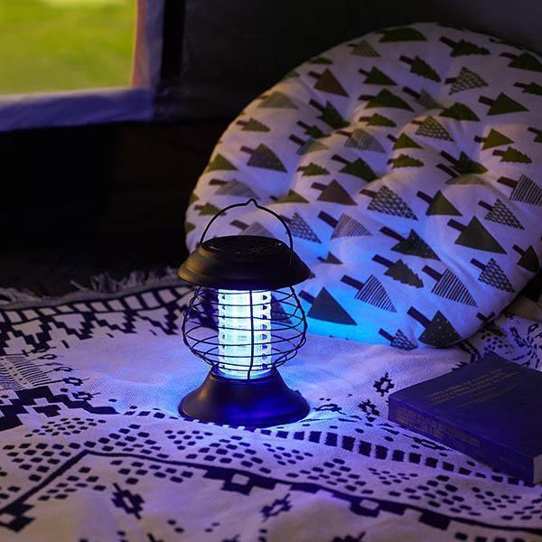 Lanterna Eliminadora de Mosquitos com painel solar - Eletroxpress
