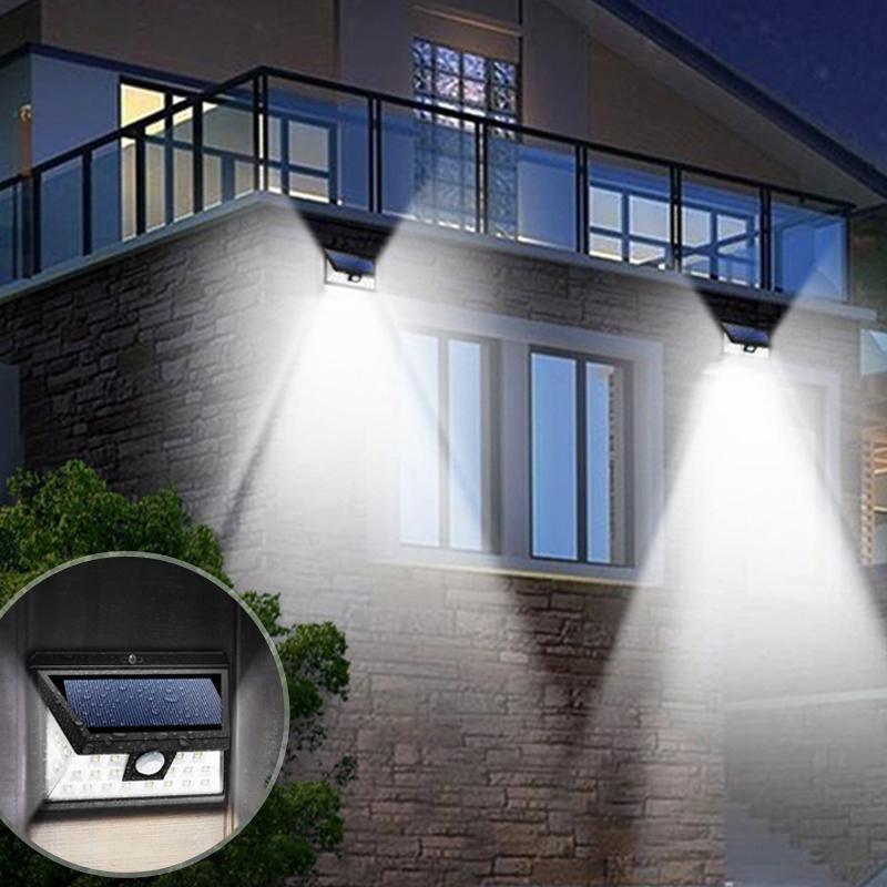Luz de Segurança (Ampla) com Sensor de Movimento e Painel Solar- Desfrute de Uma Iluminação mais Ampla! - Eletroxpress